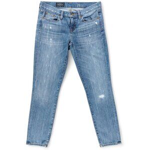 J.Crew Jeans Womens Sz 28 Ankle Toothpick Skinny Stretch Distressed Y2K Low Rise